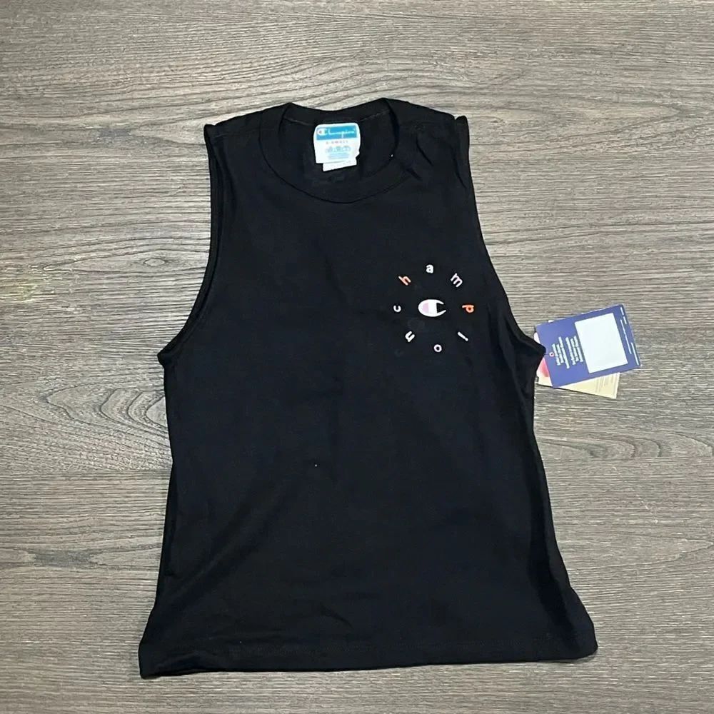 NWT Champion Black Muscle Tank Top  - Size XS